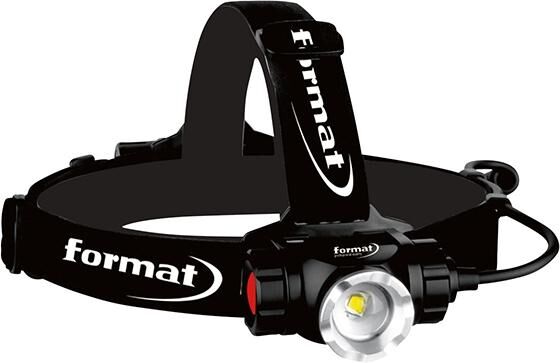FORMAT LED Akku-Kopflampe 900 Lumen