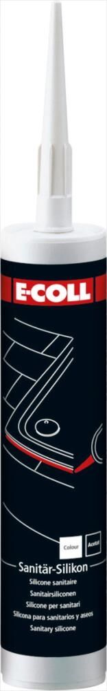 E-COLL EU Sanitär Silikon 310ml weiss