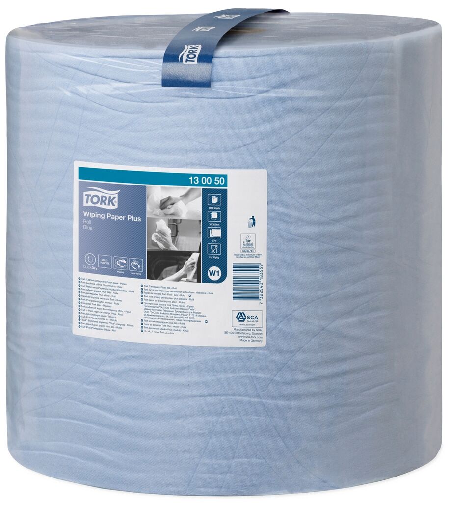 TORK Wischtuch 2 lagig perforiert 1500 Blatt 37x34 cm blau