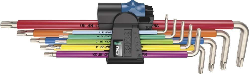 WERA Winkelschlüsselsatz Haltefunktion 3967/9 TX SXL Multicolour