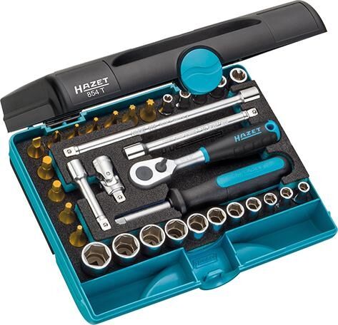 HAZET Steckschlüssel Set 1/4" 33-teilig 854T
