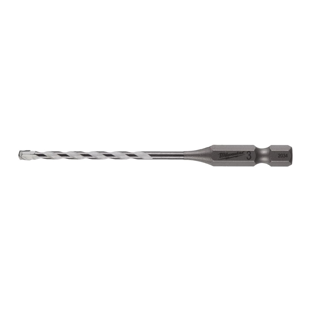 MILWAUKEE Bohrer Multimaterial 1/4" hex 3x90mm SHOCKWAVE
