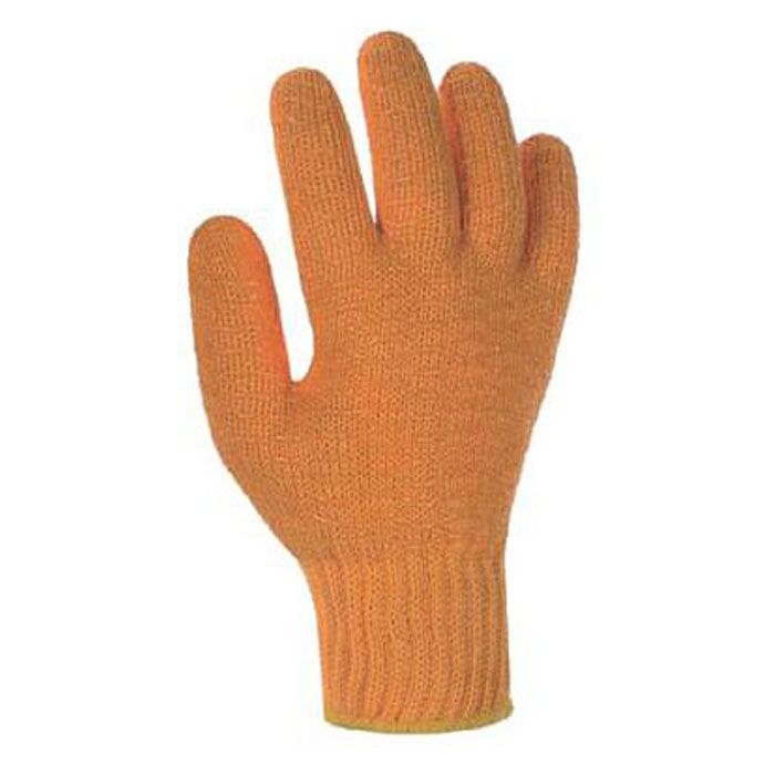 TEXXOR Strickhandschuhe Criss Cross Gr. 10 Grobstrick orange PVC-Gitter
