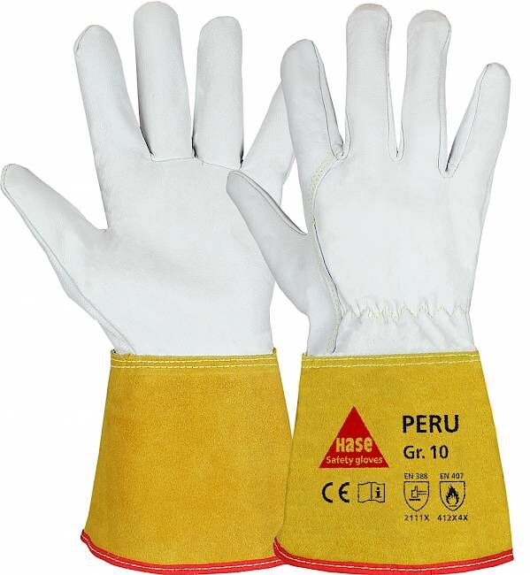 HASE Schweißerhandschuhe PERU Gr. 10 Nappaleder