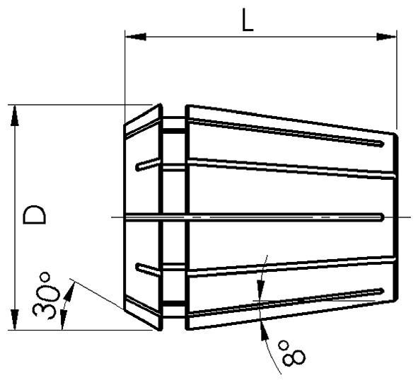 FAHRION Spannzange ER11 4,5mm 4008E DIN6499B