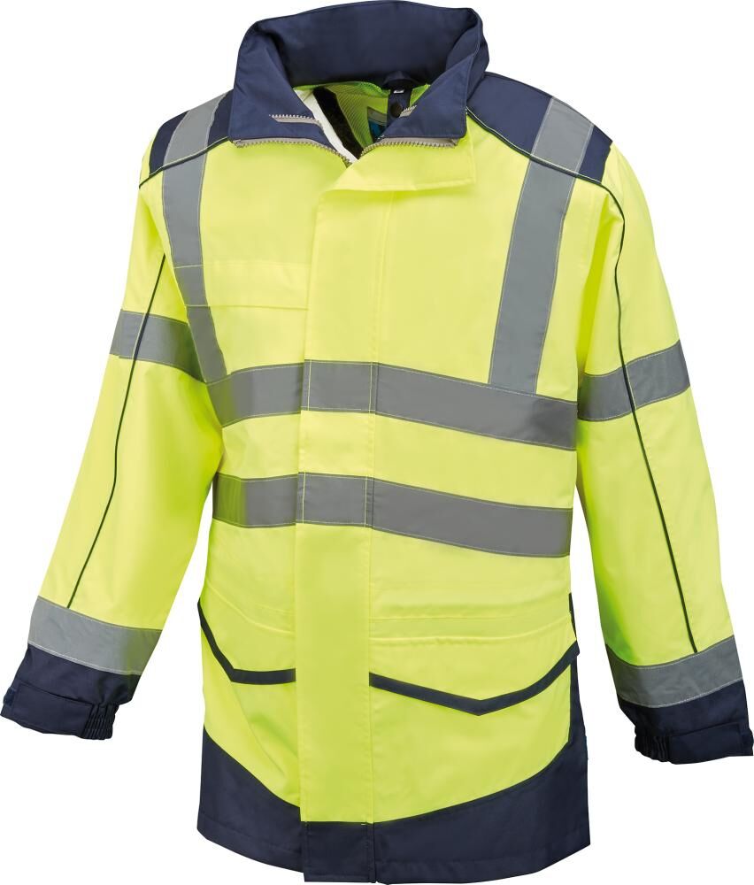 FORMAT Warnschutz Regenjacke Whistler Gr. L gelb/marine