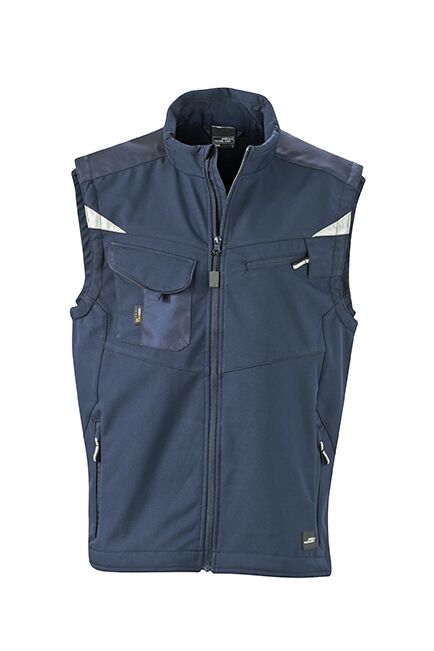 JAMES & NICHOLSON Softshell-Weste navy/navy Gr. S