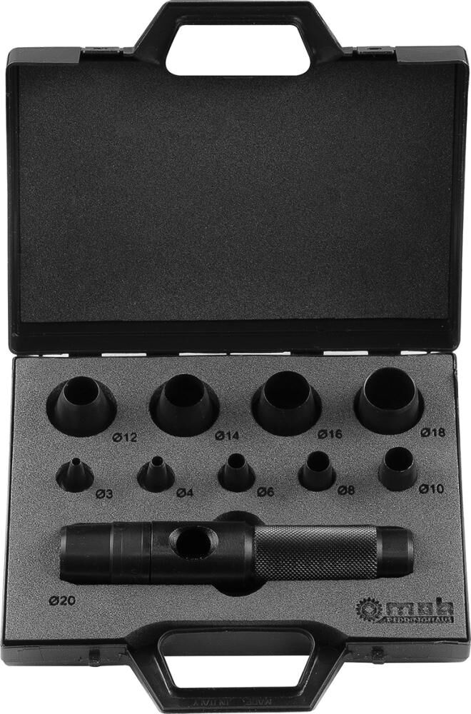 PEDDINGHAUS Locheisen Set 3-20mm gerade