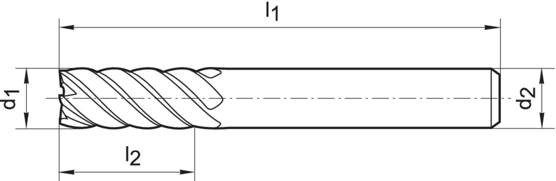 FORMAT Mehrzweckfräser 16,0mm DIN6527L VHM HA Z6-8 TiAlN