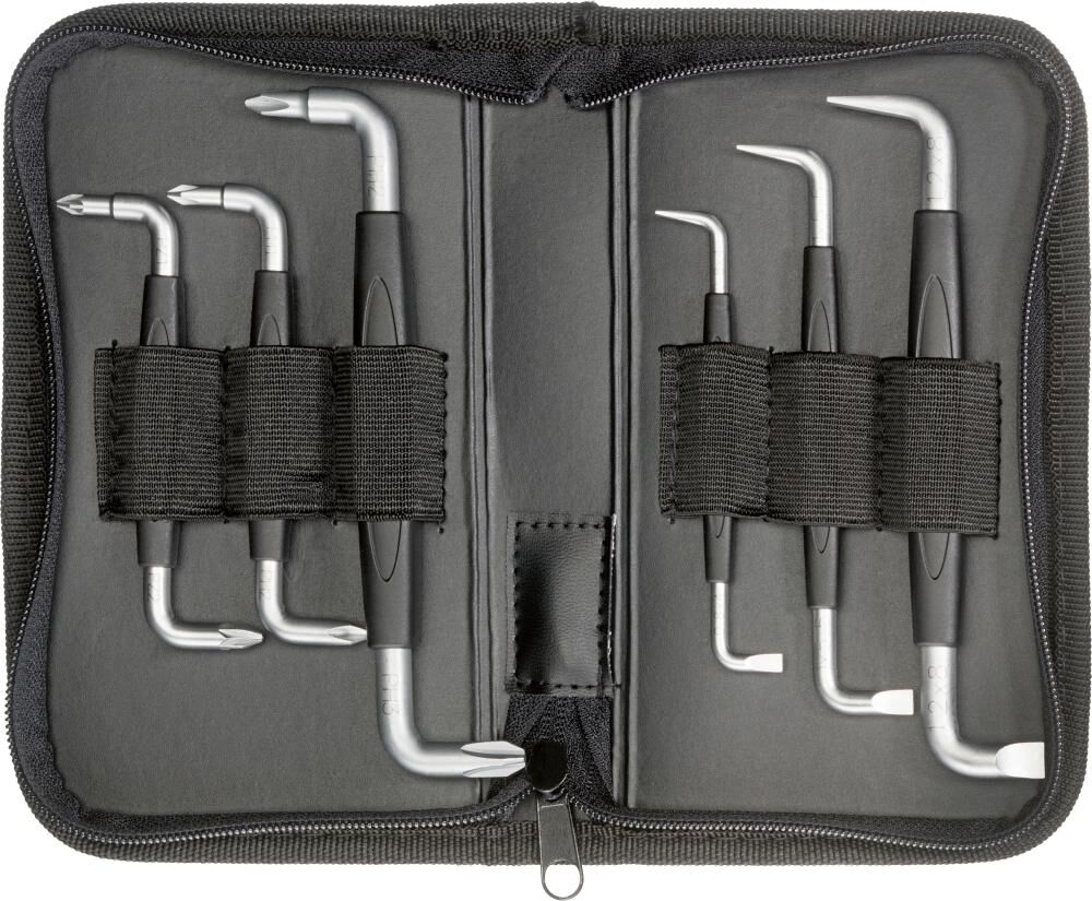 FORTIS Winkelschraubendreher Schraubendreher PH / PZ / Schlitz Set 6-teilig