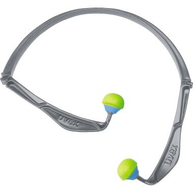 UVEX Bügelgehörschutz x-fold SNR23dB lime/grau faltbar VE 5 2125.344
