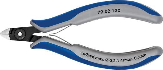 KNIPEX Präzisions-Elektronik-Seitenschneider 120mm brüniert 79 02 120