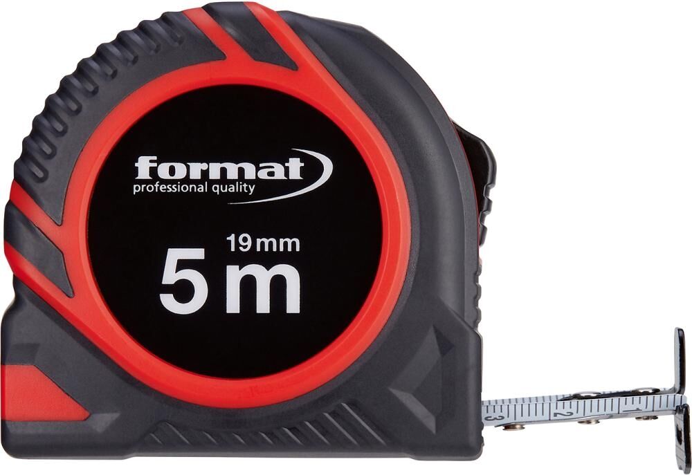 FORMAT Taschenbandmaß weiß 5m x 19mm