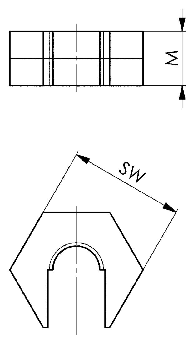 AMF Schnellsp.mutter ohne Bund 6332S-M6