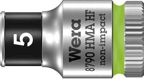 WERA Steckschlüsseleinsatz 1/4" 5mm sechskant Haltefunktion