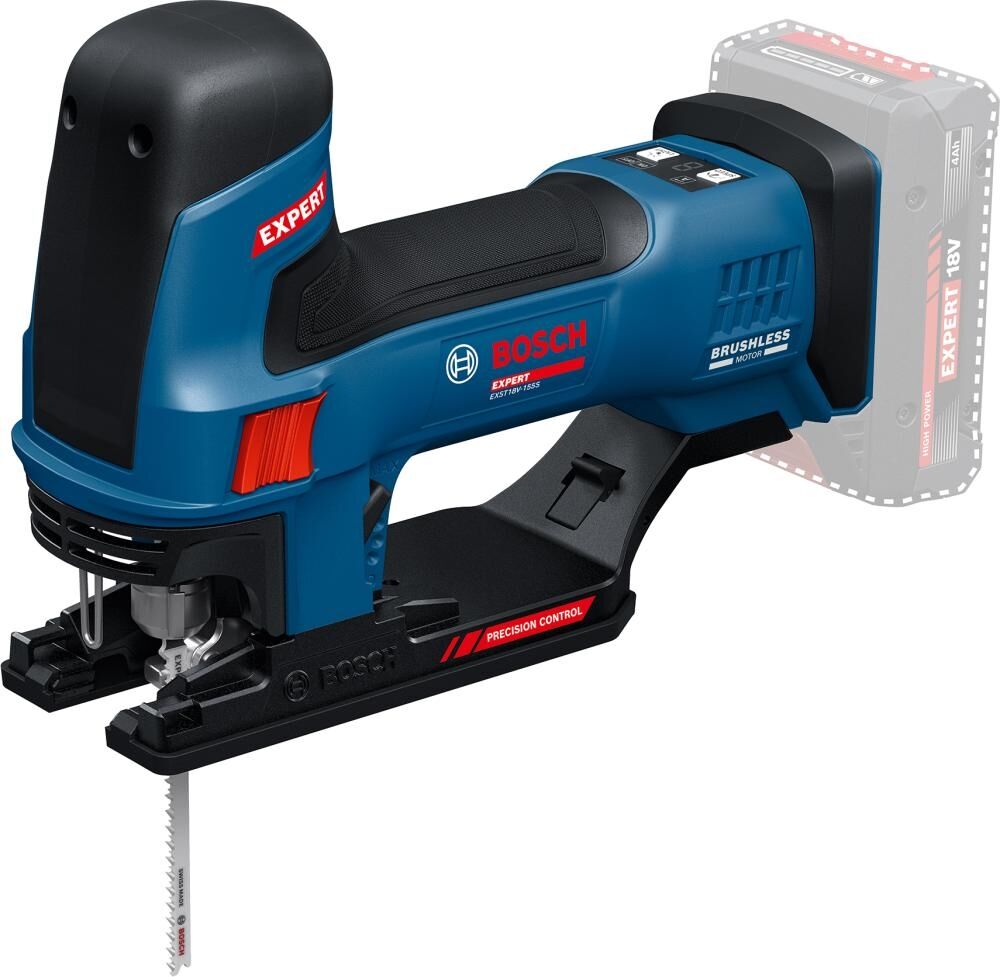 BOSCH EXPERT Akku-Stichsäge EXST18V-155S solo, in L-BOXX
