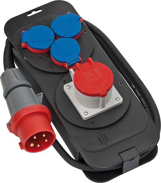 BRENNENSTUHL Stromstation 16A / Stromverteiler IP44 2m H07RN-F 5G1,5