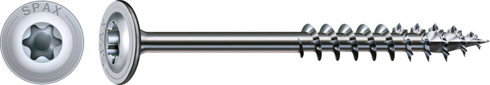 SPAX Holzbauschraube T40 8x140mm Tellerkopf Teilgewinde T-STAR+ 4CUT WIROX 50 Stück