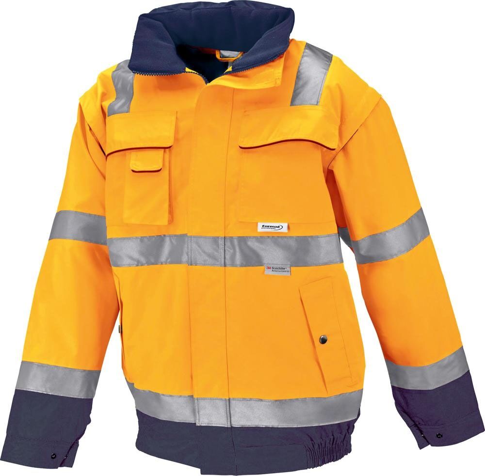 FORMAT Warnschutzparka Gr. XL orange/marine