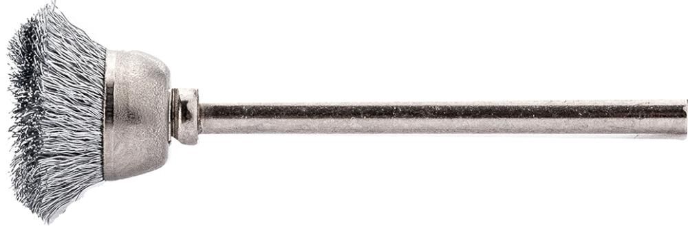 LESSMANN Miniatur-Topfbürste Stahldraht gewellt 18x0,10mm