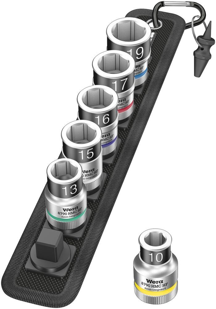 WERA Steckschlüsseleinsatz Set 1/2" 6-teilig Haltefunktion