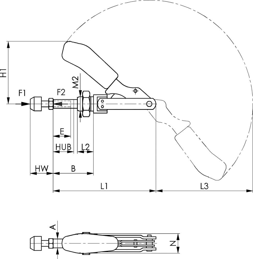 AMF Schubstangenspanner 6840 Gr. 3