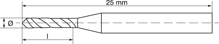 FORMAT Kleinstbohrer DIN1899-A HSSE 0,65mm