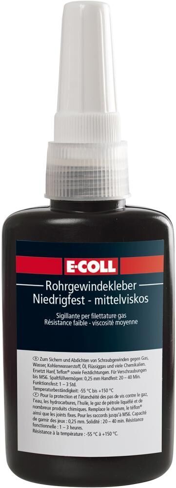 E-COLL Rohrgewindekleber hochfest-mittelviskos 50g