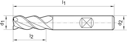 FORMAT Schaftfräser Set 4-12mm 6-teilig DIN6527 TiAlN