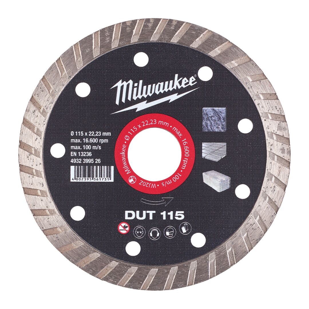 MILWAUKEE Diamanttrennscheibe Universal 115mm geschlossen