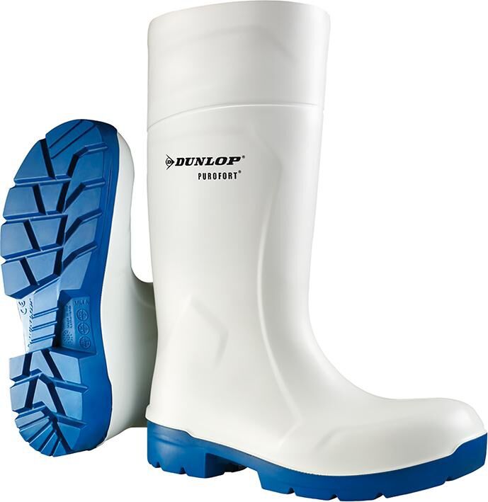 DUNLOP Stiefel FoodPro Purofort MultiGrip weiß,blau Gr. 36