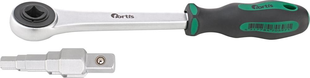 FORTIS Stufenschlüssel Set inkl. Knarre 1/2" 2-teilig