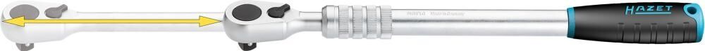 HAZET Feinzahn-Umschaltknarre 916HPLG ausziehbar 12,5mm 1/2" 614mm