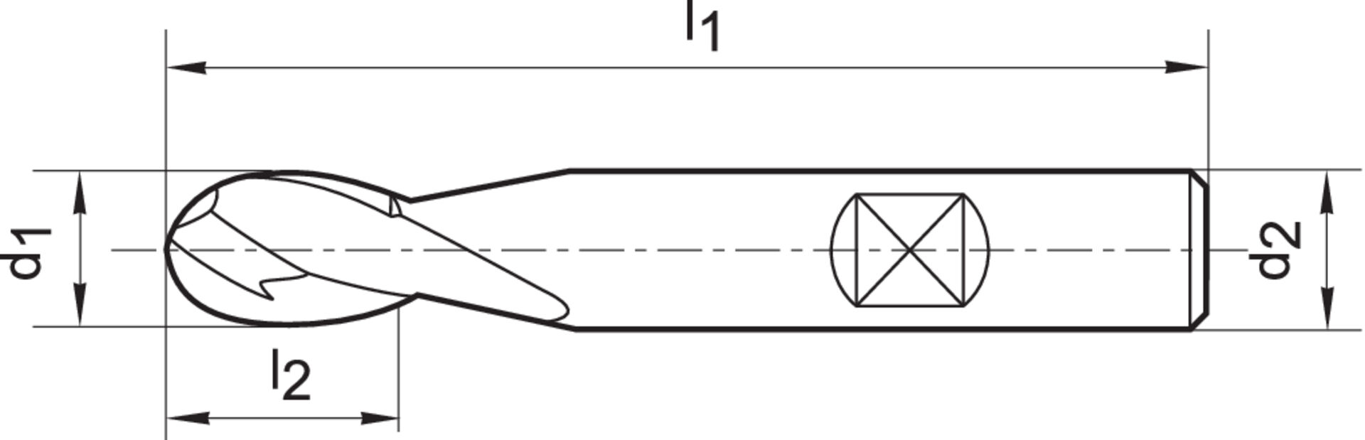 FORMAT Radiusfräser WN VHM TiAlN 3,0mm HB Z 2 K