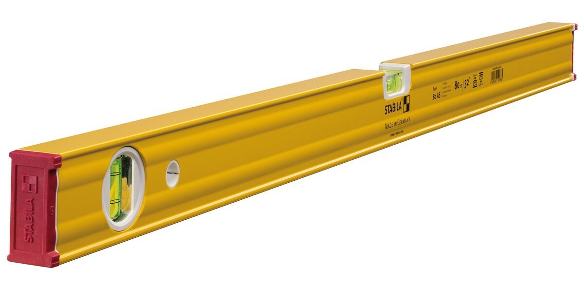 STABILA Leichtmetall Wasserwaage 80AS 80cm