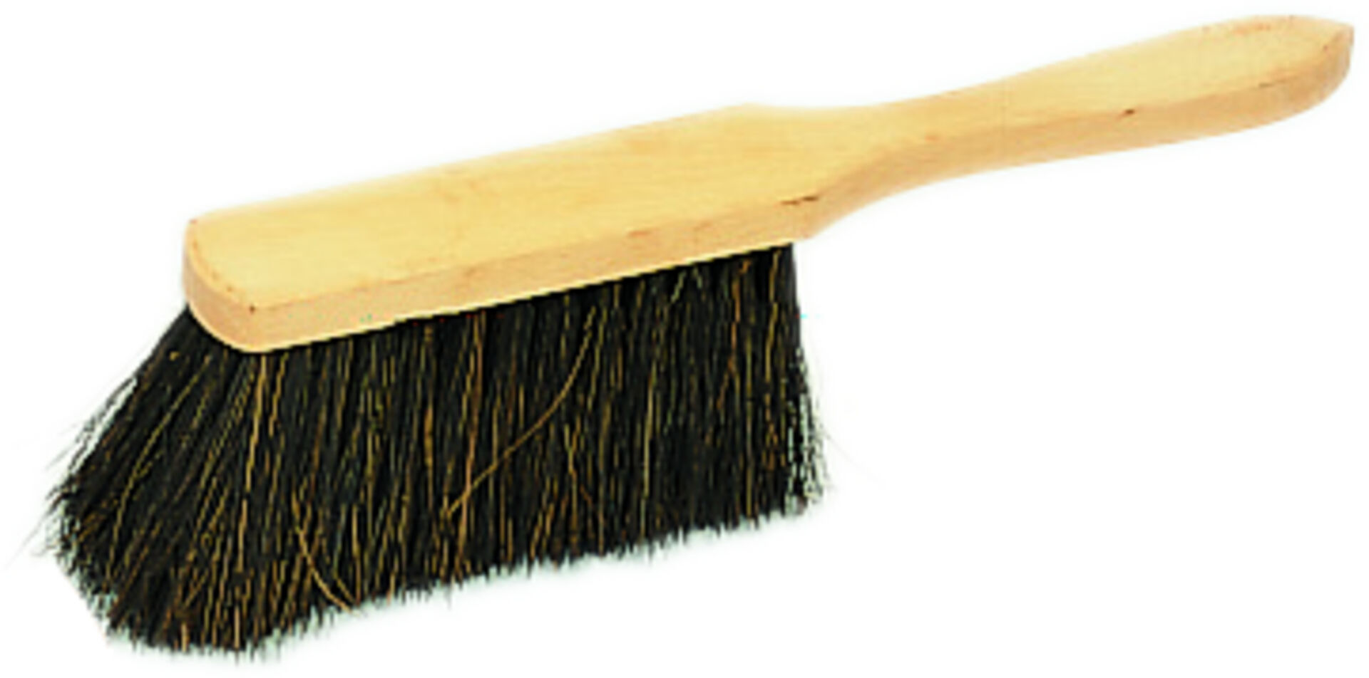 Handfeger Arenga 30 cm 4-Reihig Unlackiert mit Bart