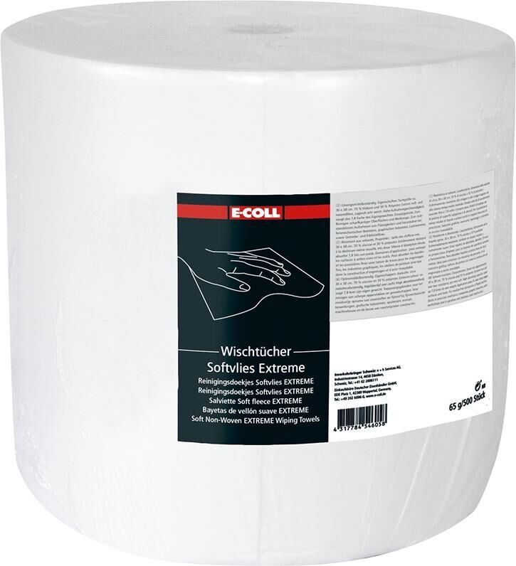 E-COLL Wischtuch Softvlies Extr. 500 Blatt 30x38mm