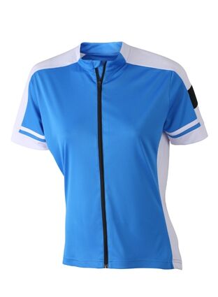 JAMES & NICHOLSON Bike-Shirt Damen Full-Zip cobalt Gr. XL