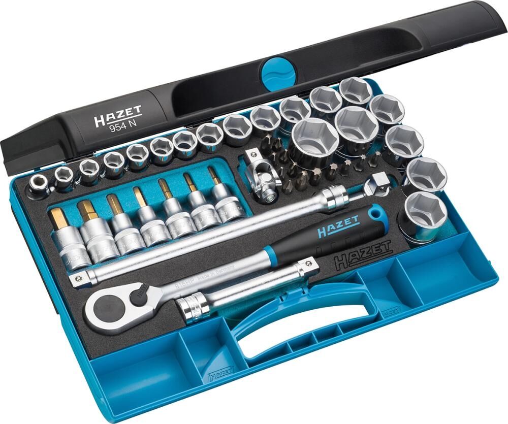 HAZET Steckschlüssel Set 1/2" 44-teilig
