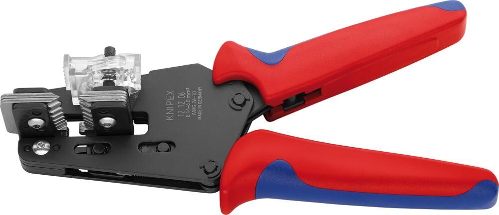 KNIPEX Präzisions-Abisolierzange 195mm Mehrkomponenten-Hülle brüniert 12 12 06