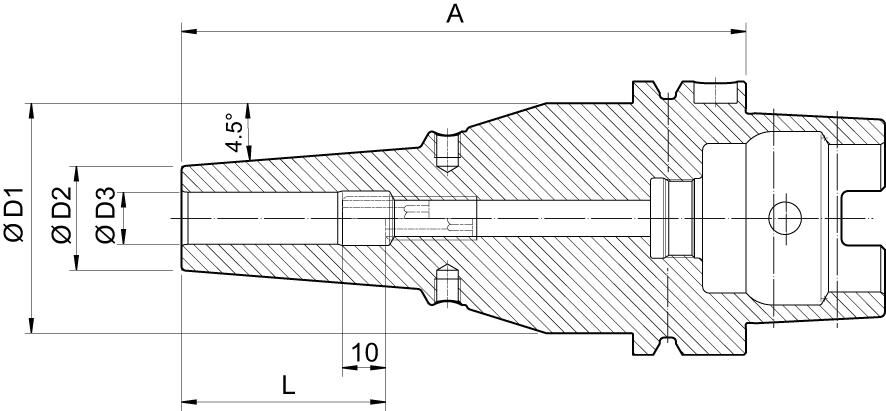HAIMER Schrumpffutter 20,0x75,0mm DIN69863A HSK63 SL