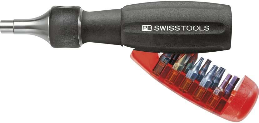 PB SWISS TOOLS TOOLS Magazin-Bithalter lang 10-teilig mit Ratsche