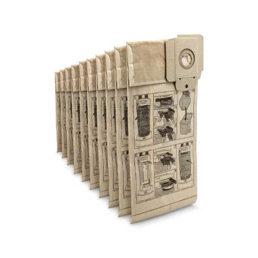 KÄRCHER Papierfiltertüte für CV 30/1 38/1 38/2 48/2 10 Stück
