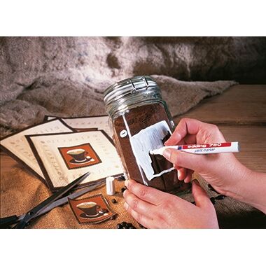 EDDING Lackmarker 751 4-751049 1-2mm Rundspitze permanent weiß