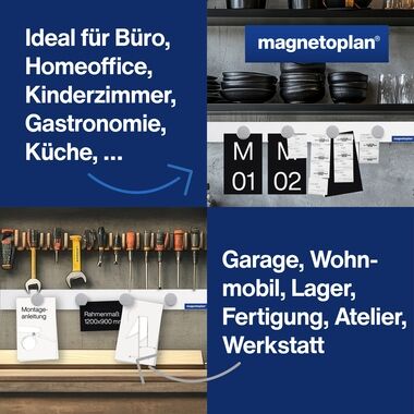 Magnetleisten Set 1000mm mit 6 Haltemagneten