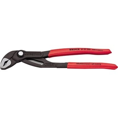 KNIPEX Wasserpumpenzange Cobra 250mm Kunststoffüberzug atramentiert 87 01 250