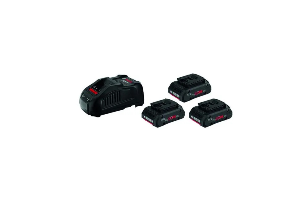 BOSCH Starter-Set 18V ProCore 3x4Ah Akku+LadegerätGAL 1880