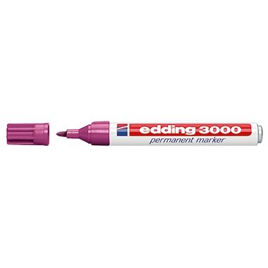EDDING Permanentmarker 3000 Rundspitze 1,5-3mm rotviolett