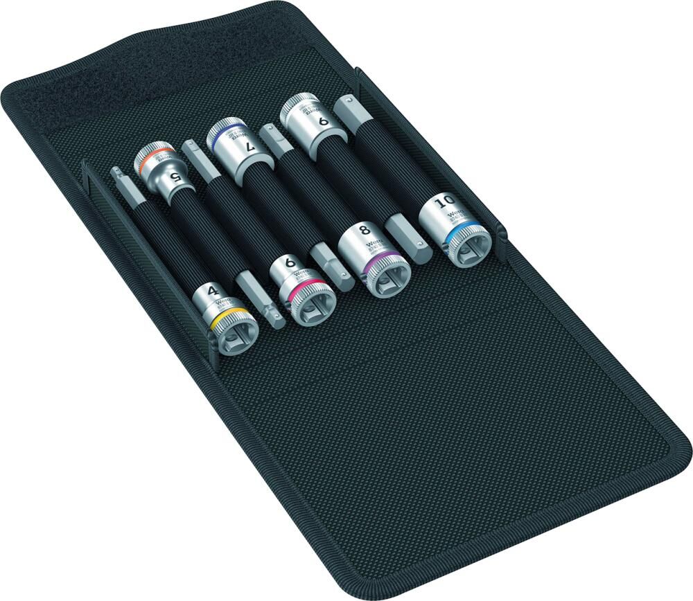 WERA Schraubendrehereinsatz 3/8" Set Innensechskant Haltefunktion