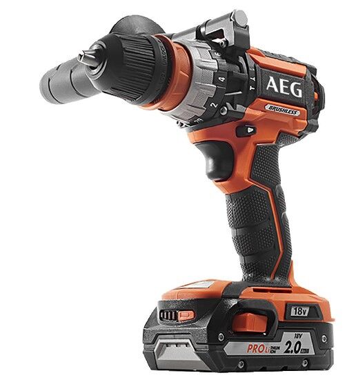 AEG Akku-Schlagbohrschrauber BSB18CBL-LI202 2x2Ah Ladegerät Excenteraufsatz